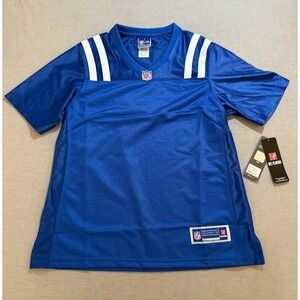 Indianapolis Colts Pro Line NFL Jersey Womens Small‎ Blue Short Sleeve.